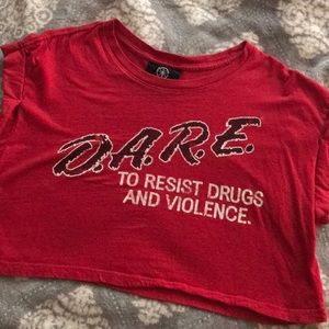D.A.R.E crop top